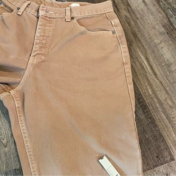 CALVIN KLEIN Union Made in USA Tan 100% Cotton High Rise Classic Jeans, Size 12 - Picture 14 of 15